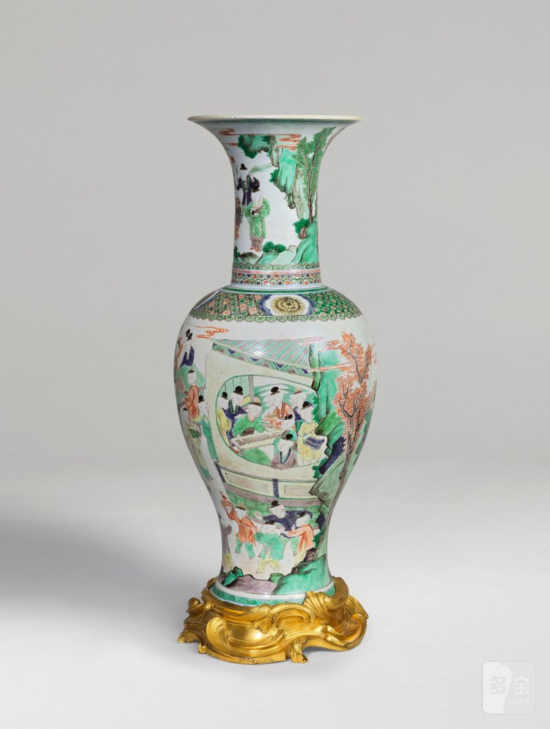 清康熙 五彩百子圖鳳尾尊 | IMPORTANT ET RARE GRAND VASE YENYEN EN PORCELAINE DE LA FAMILLE VERTE - 图20